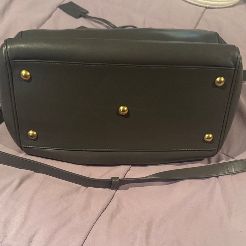Saint Laurent Dark Gray Leather Baby duffle - Picture 3 of 13